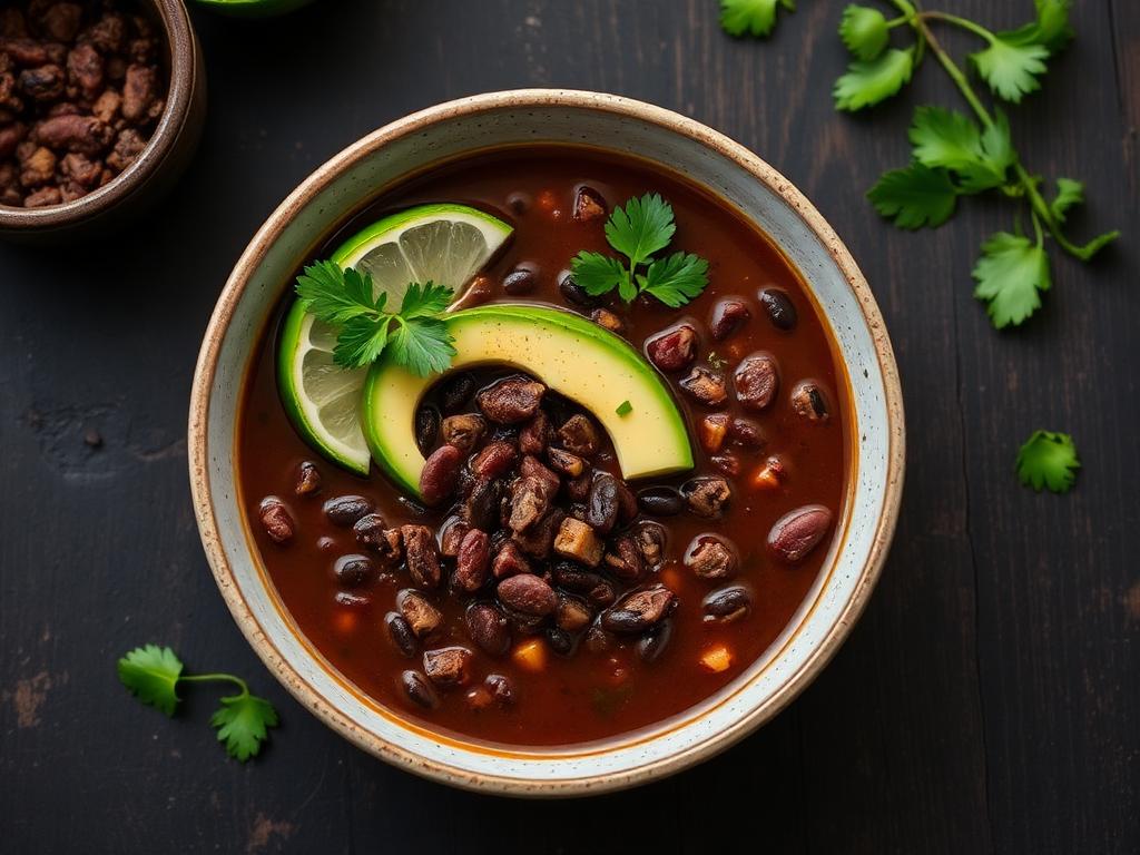 Chipotle black bean soup