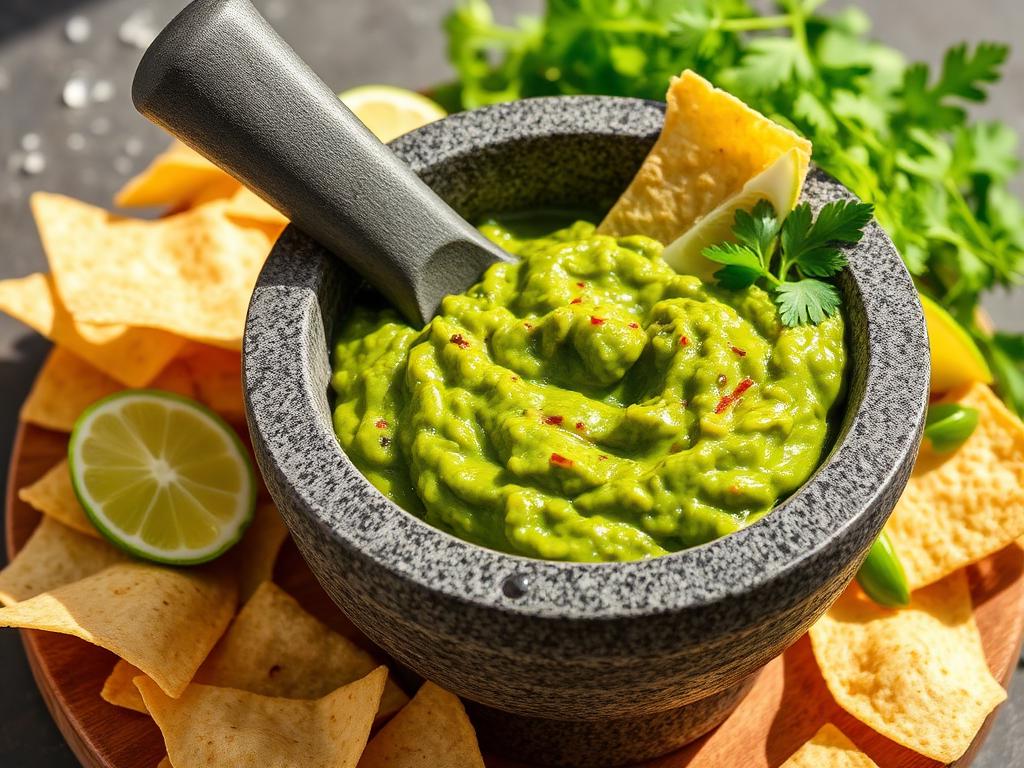 Guacamole with chips