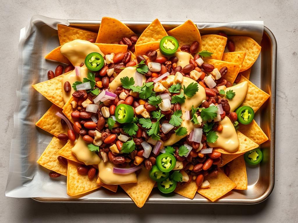 Loaded vegan nachos
