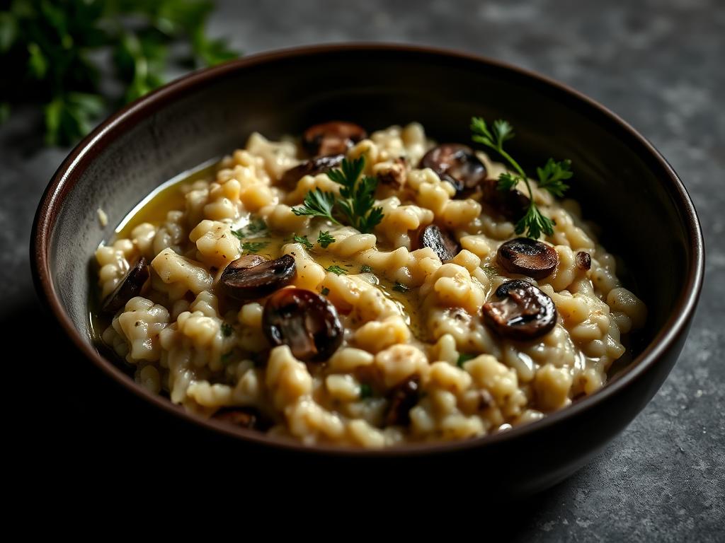 Mushroom risotto