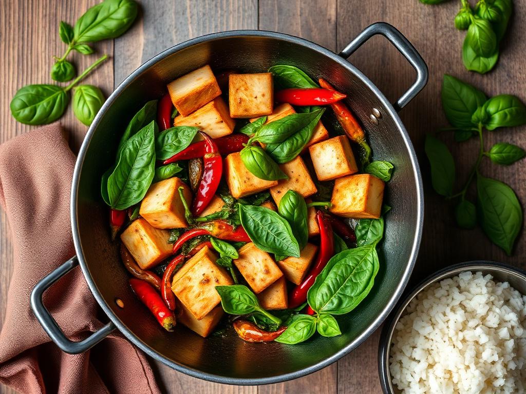 Thai basil tofu