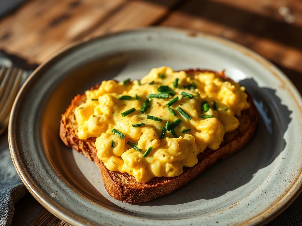 Vegan scrambled eggs